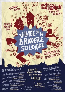 Affiche Village Braderie Solidaire